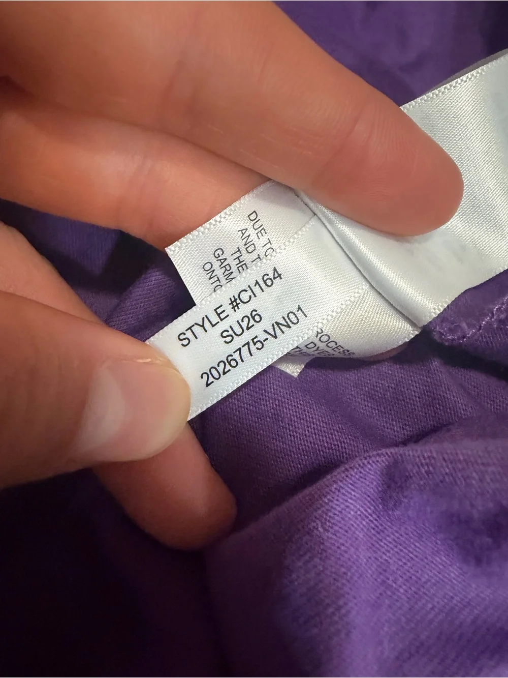 J. Crew tear seam